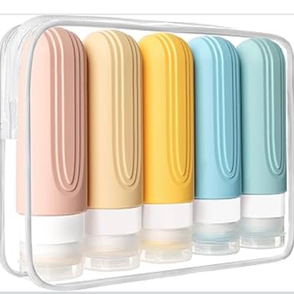 Silicone Travel Bottles Set - Multicolor